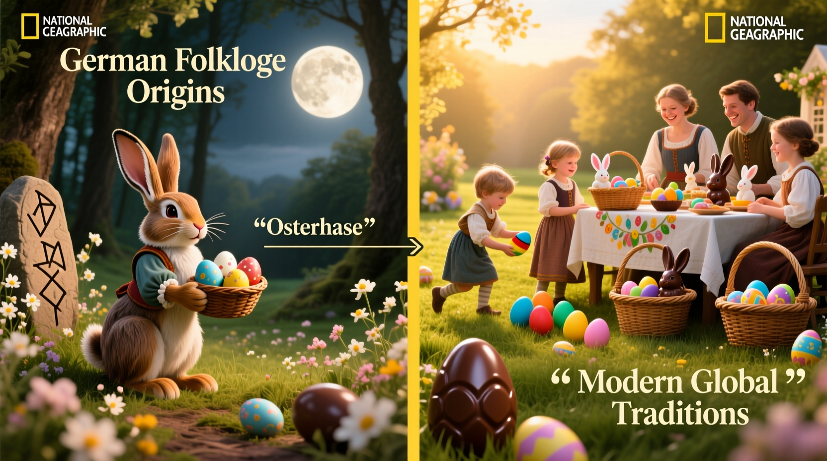 how did easter become about bunnies and eggs