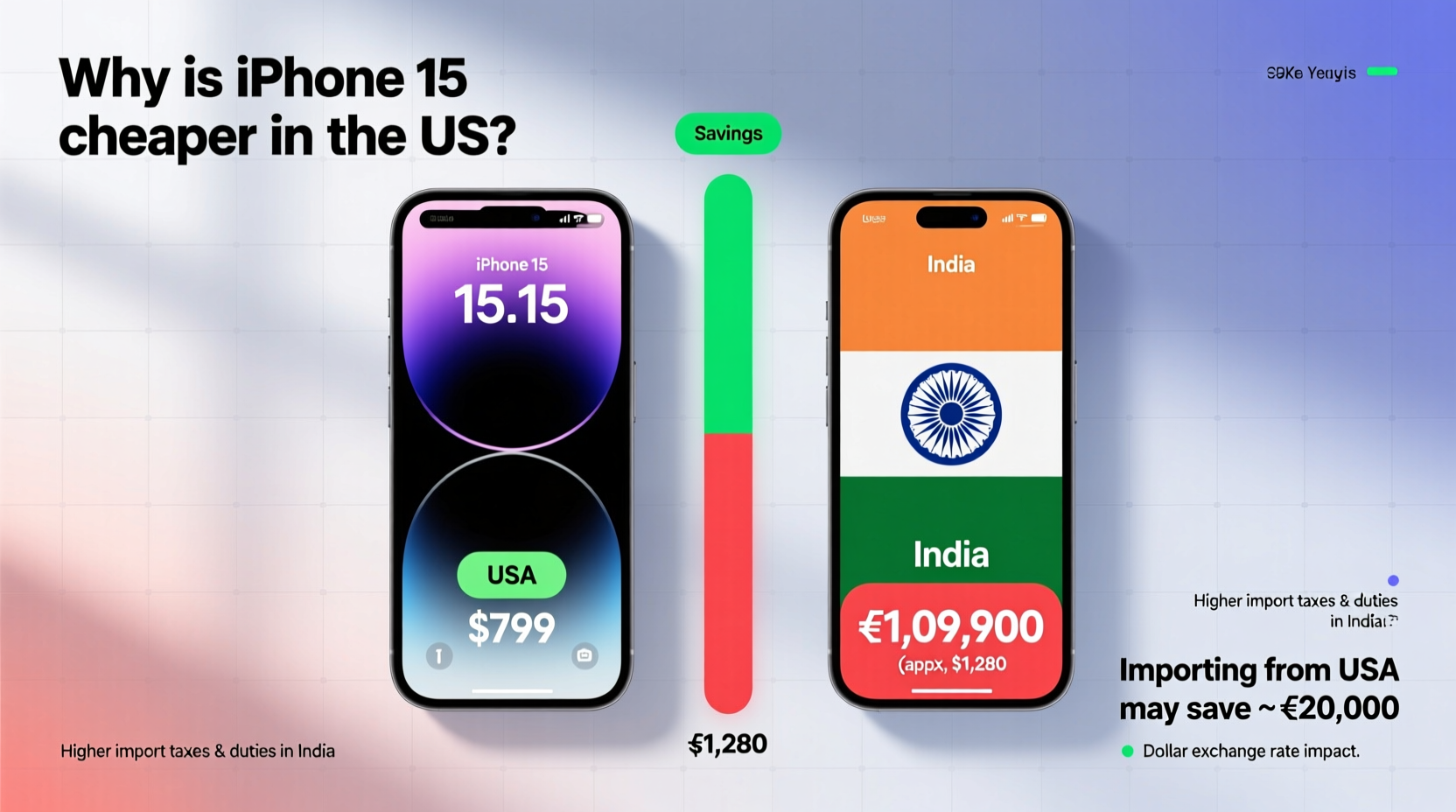 iphone 15 why is it so much cheaper in the us than in india is it even worth importing