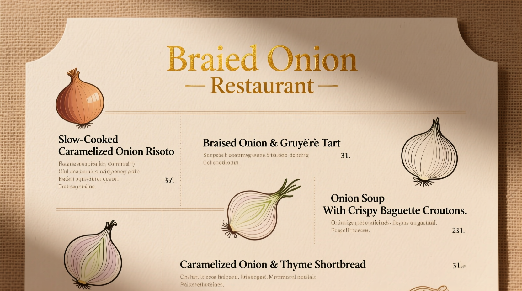 Braised Onion Restaurant Menu Guide: What to Order & Why