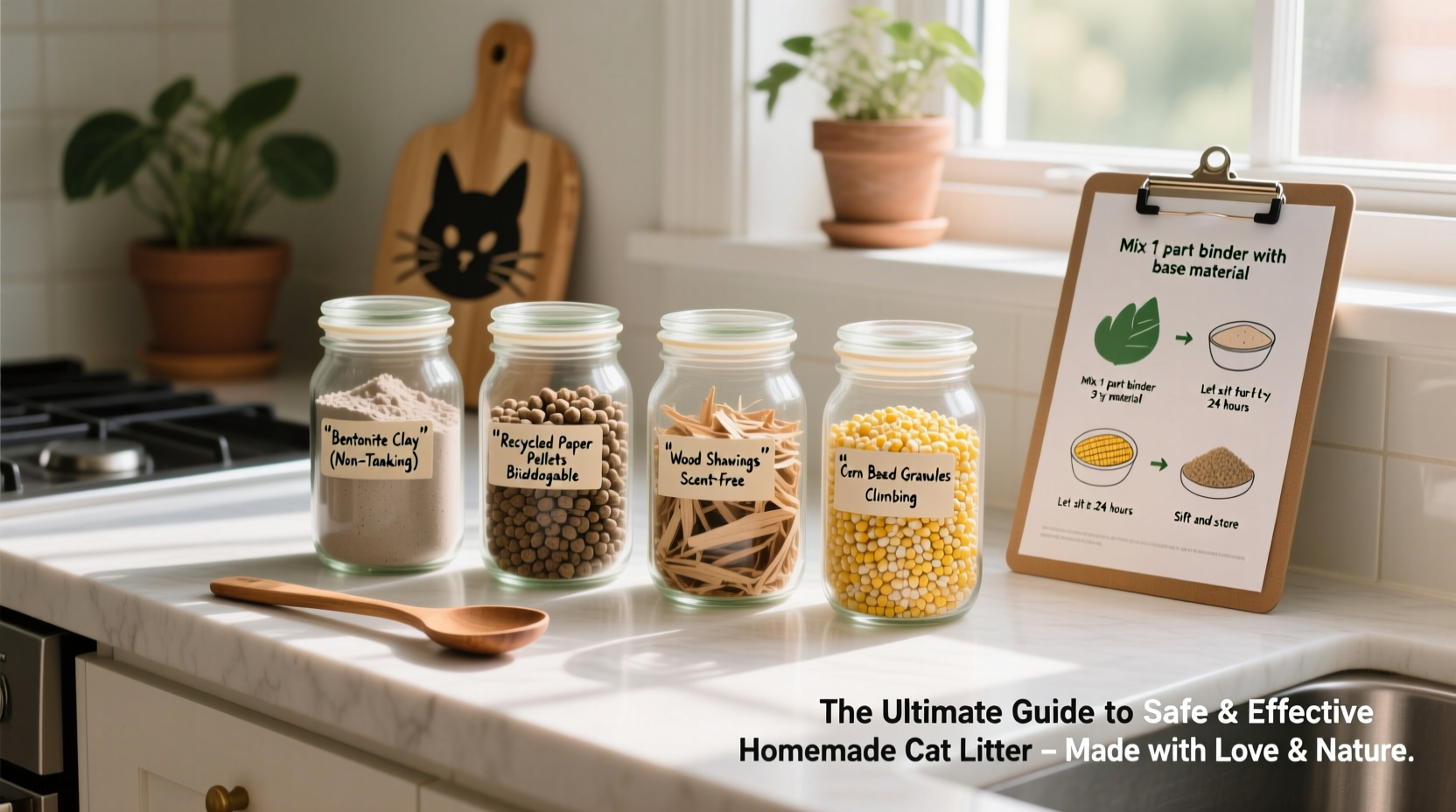 Picture of The Ultimate Guide To Making Safe And Effective Homemade Cat Litter At Home