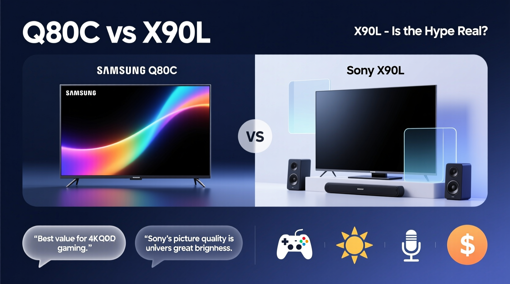 Is The Samsung Q80c Really Worth The Hype Over The Sony X90l What Are
