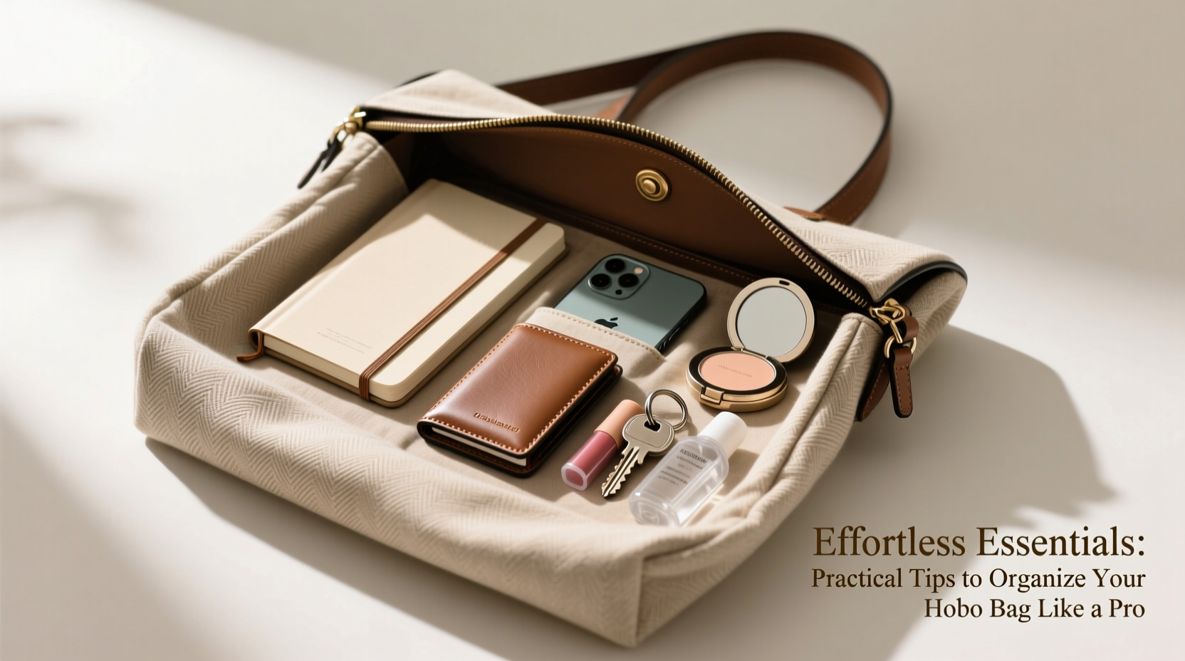 effortless essentials practical tips to organize your hobo bag like a pro
