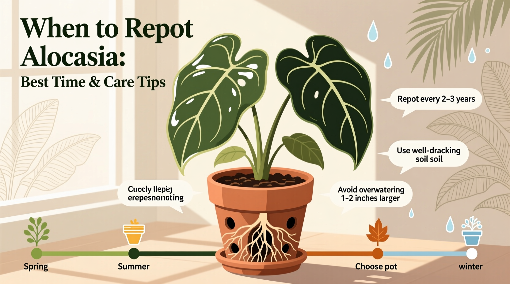 When to Repot Alocasia: Best Time & Care Tips