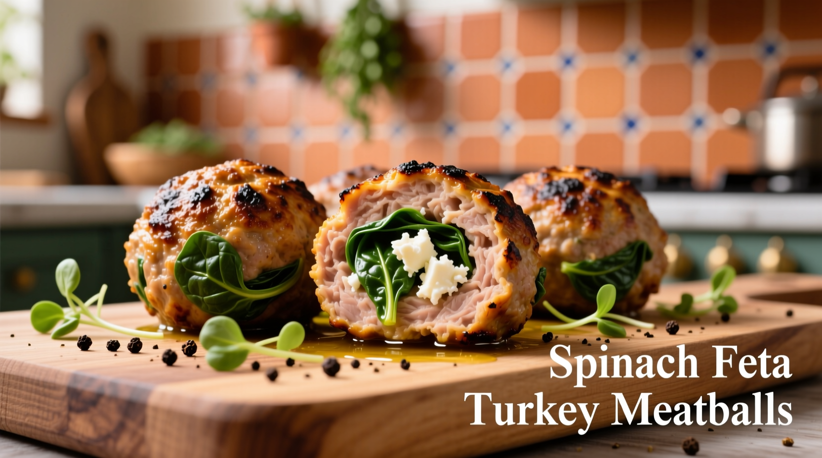 Perfect Spinach Feta Turkey Meatballs Recipe | Healthy Dinner