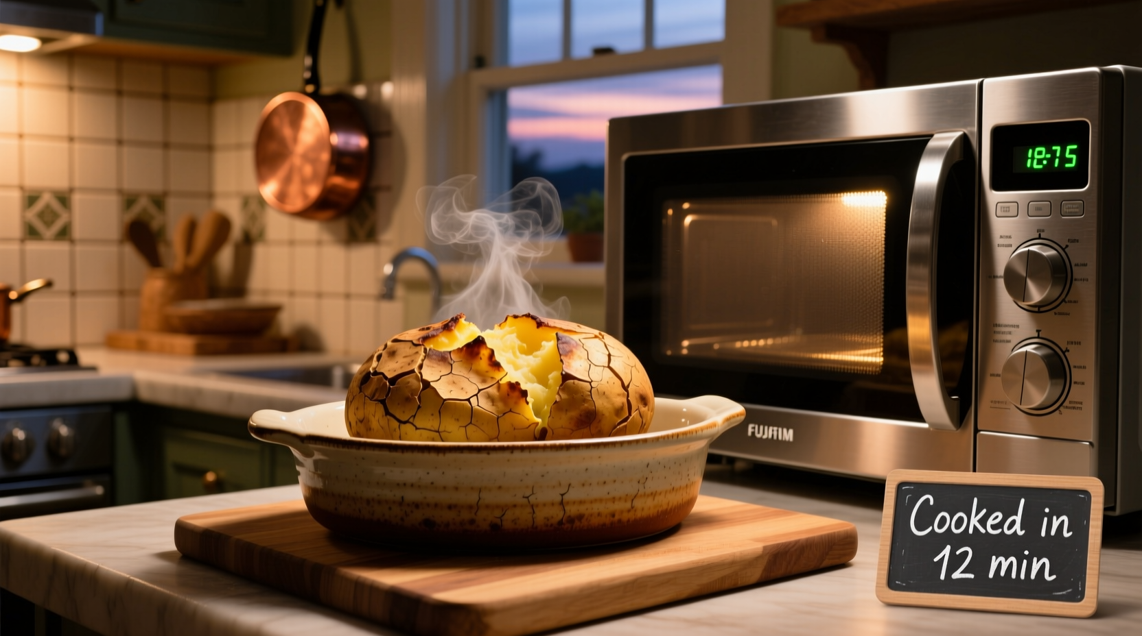 Perfect Microwave Baked Potatoes in 7 Minutes (No Exploding!)