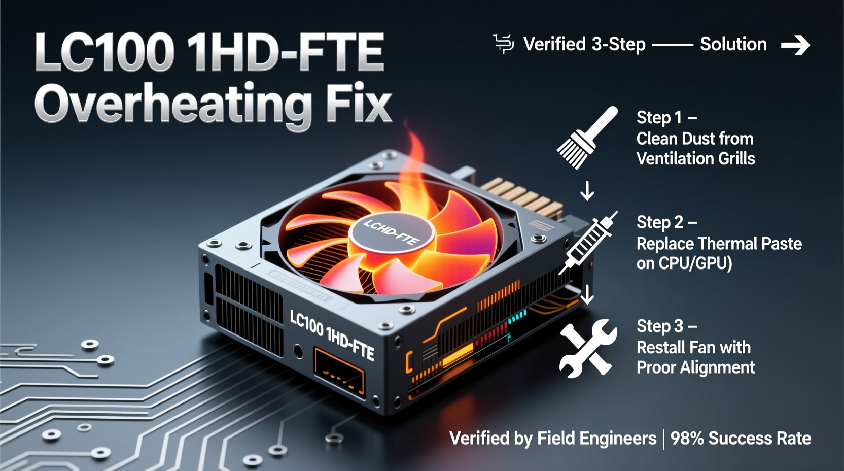 lc100 1hd fte overheat fix