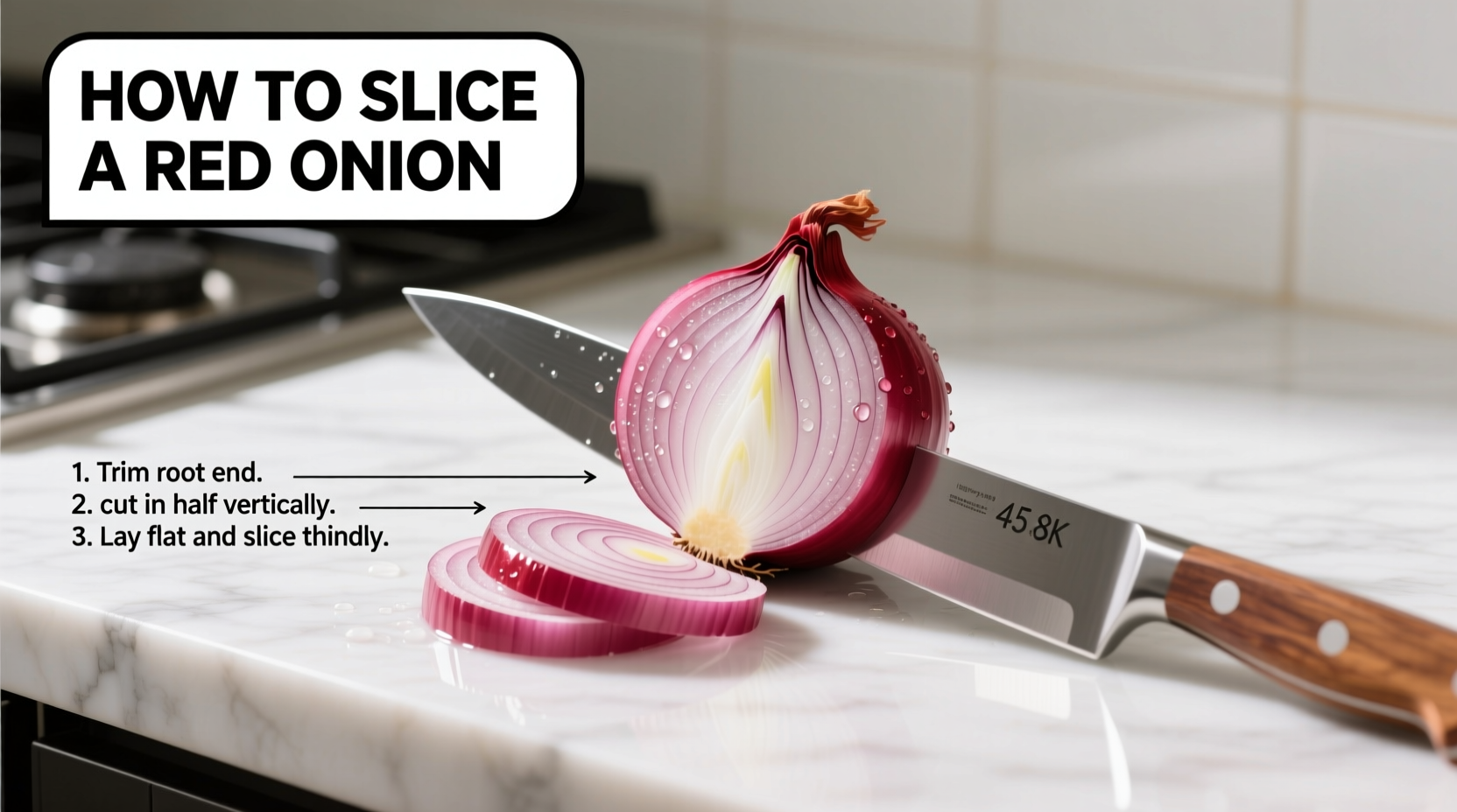 How to Slice a Red Onion: Perfect Technique in 5 Minutes