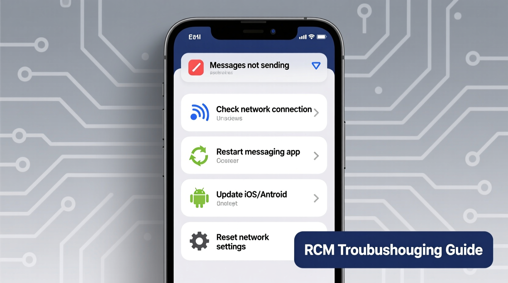 rcs messages not sending troubleshooting fixes