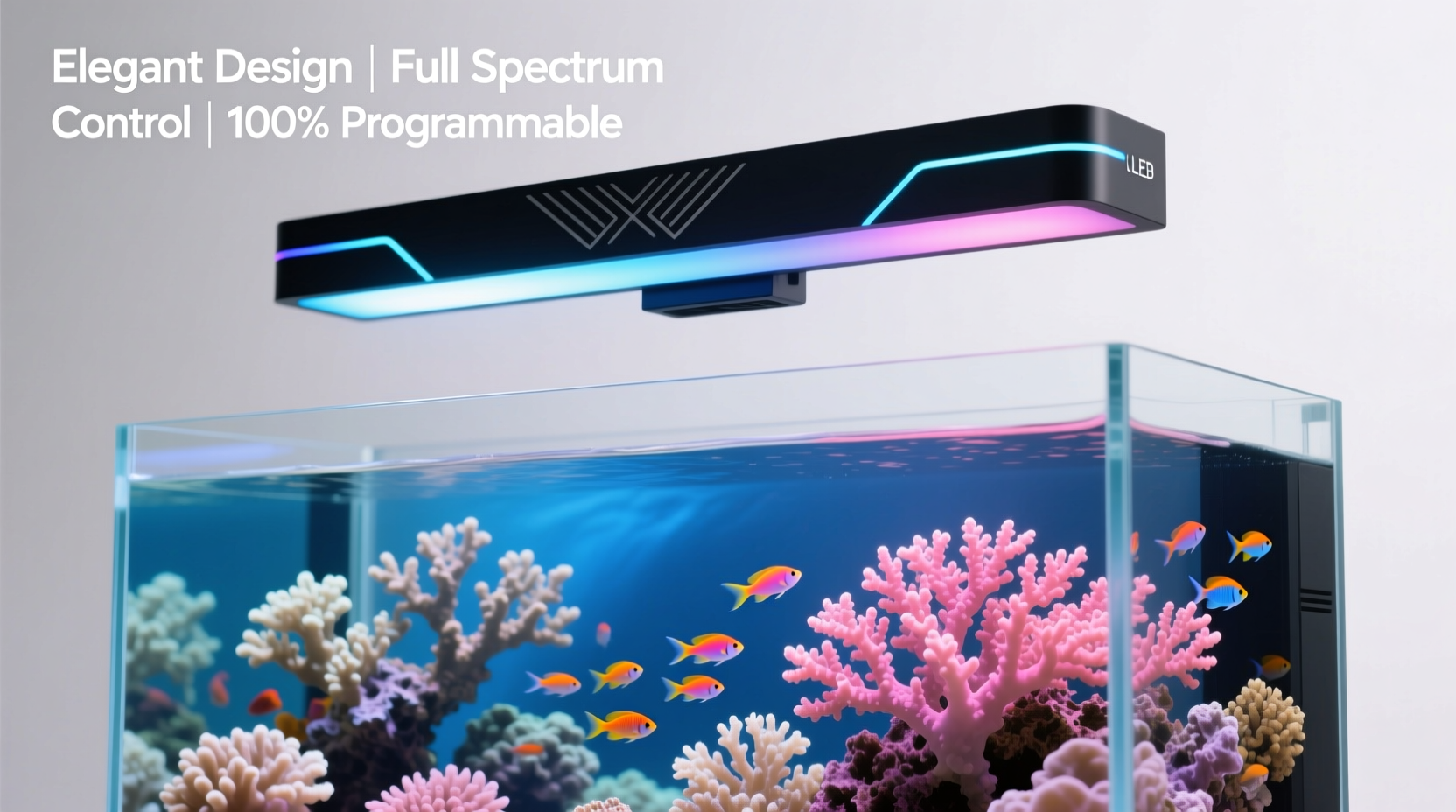 How to Choose the Best Aquarium LED Reef Light with Elegant Design \u0026  Programmable Features, image size:1664x928