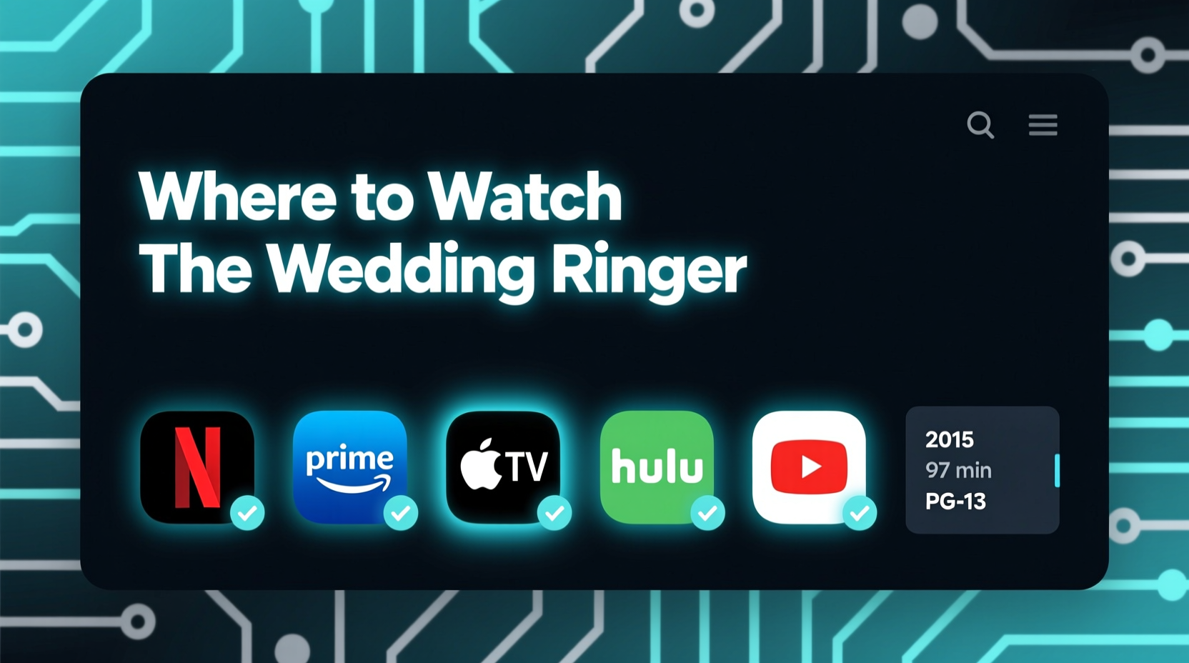 where to watch the wedding ringer