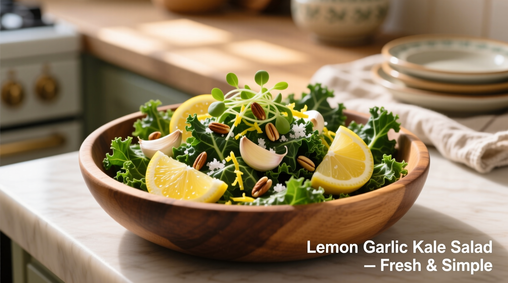 Perfect Lemon Garlic Kale Salad Recipe in 20 Minutes