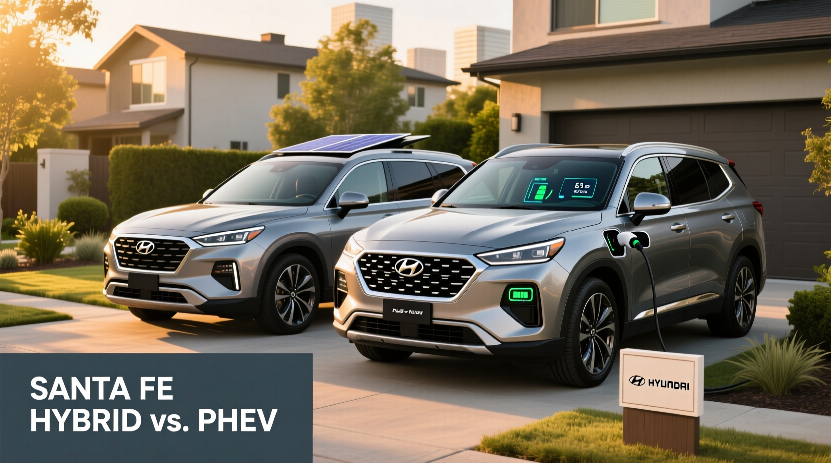 Hyundai Santa Fe Hybrid vs Plug-In Hybrid Guide