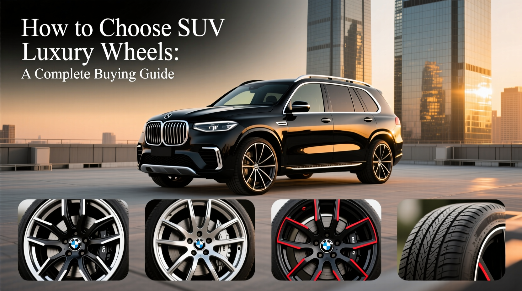 Luxury SUV wheels and tire design reflecting ride comfort and handling choices
