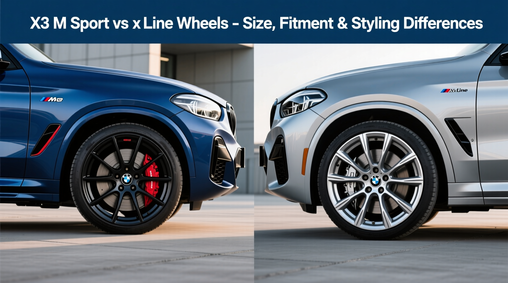 x3 m sport vs xline wheel