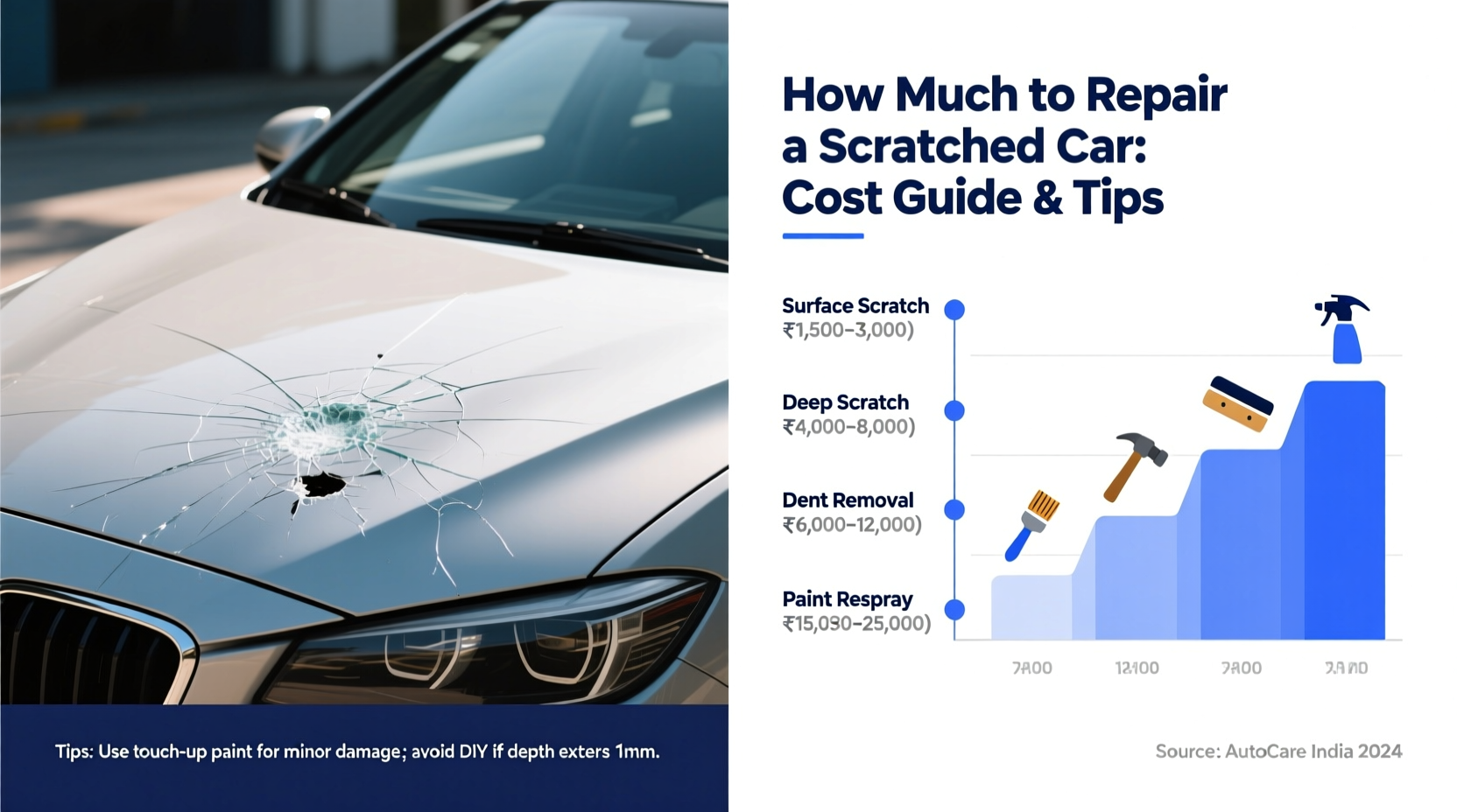 how much to repair scratched car