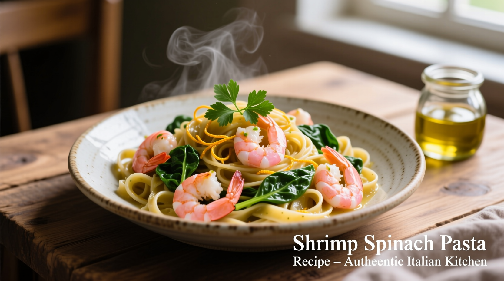 Perfect Shrimp Spinach Pasta Recipe in 25 Minutes