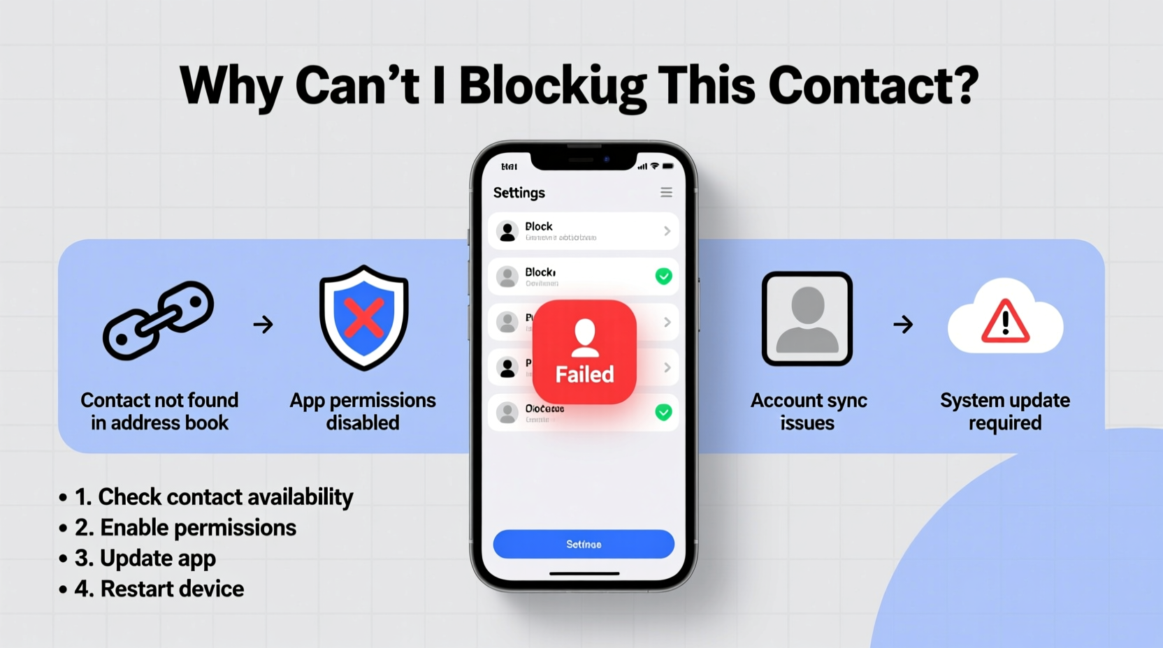 why cant i block a contact troubleshooting solutions