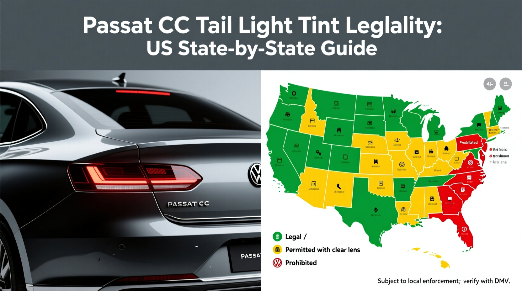 passat cc tail light tint legality