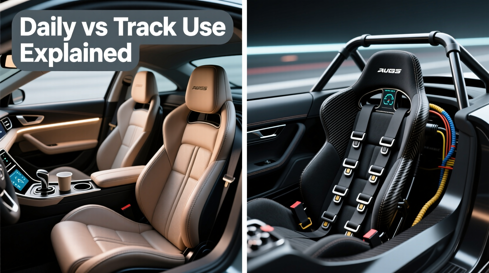 reclining racing seats daily vs track