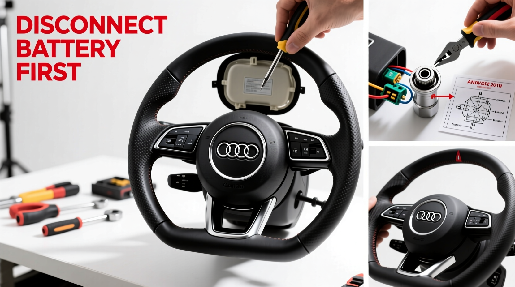 2018 a3 steering wheel replacement