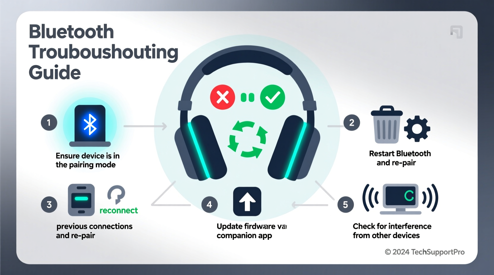 bluetooth headphones not connecting troubleshooting guide