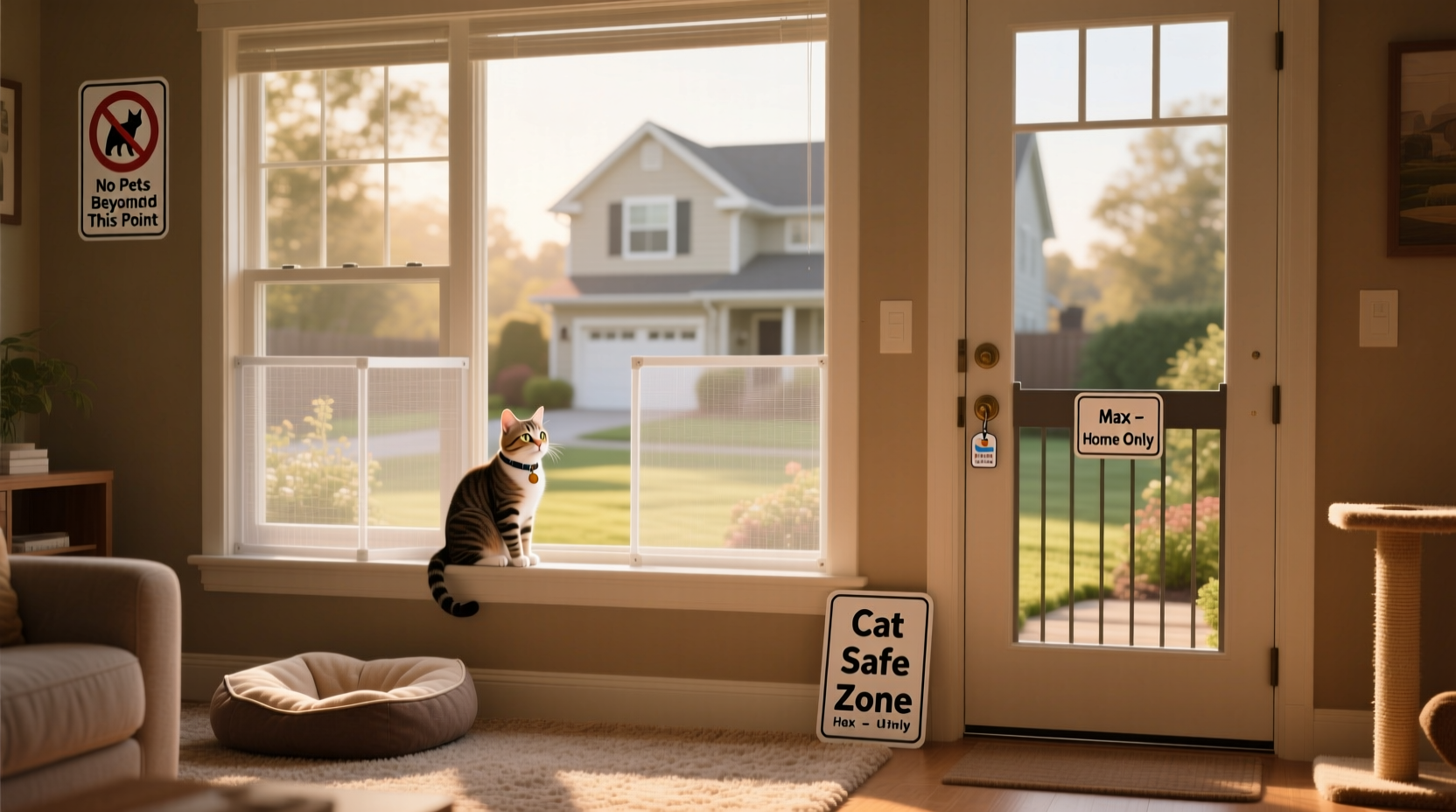 effective strategies to keep your cat safely at home and away from neighbors houses