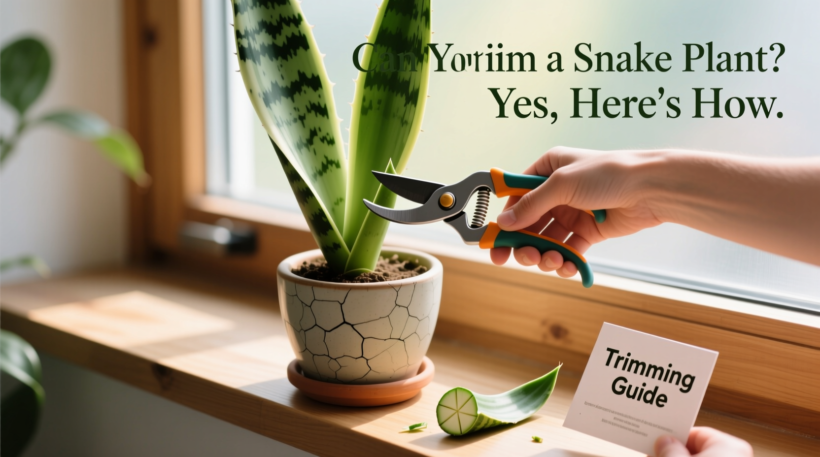 can you trim a snake plant