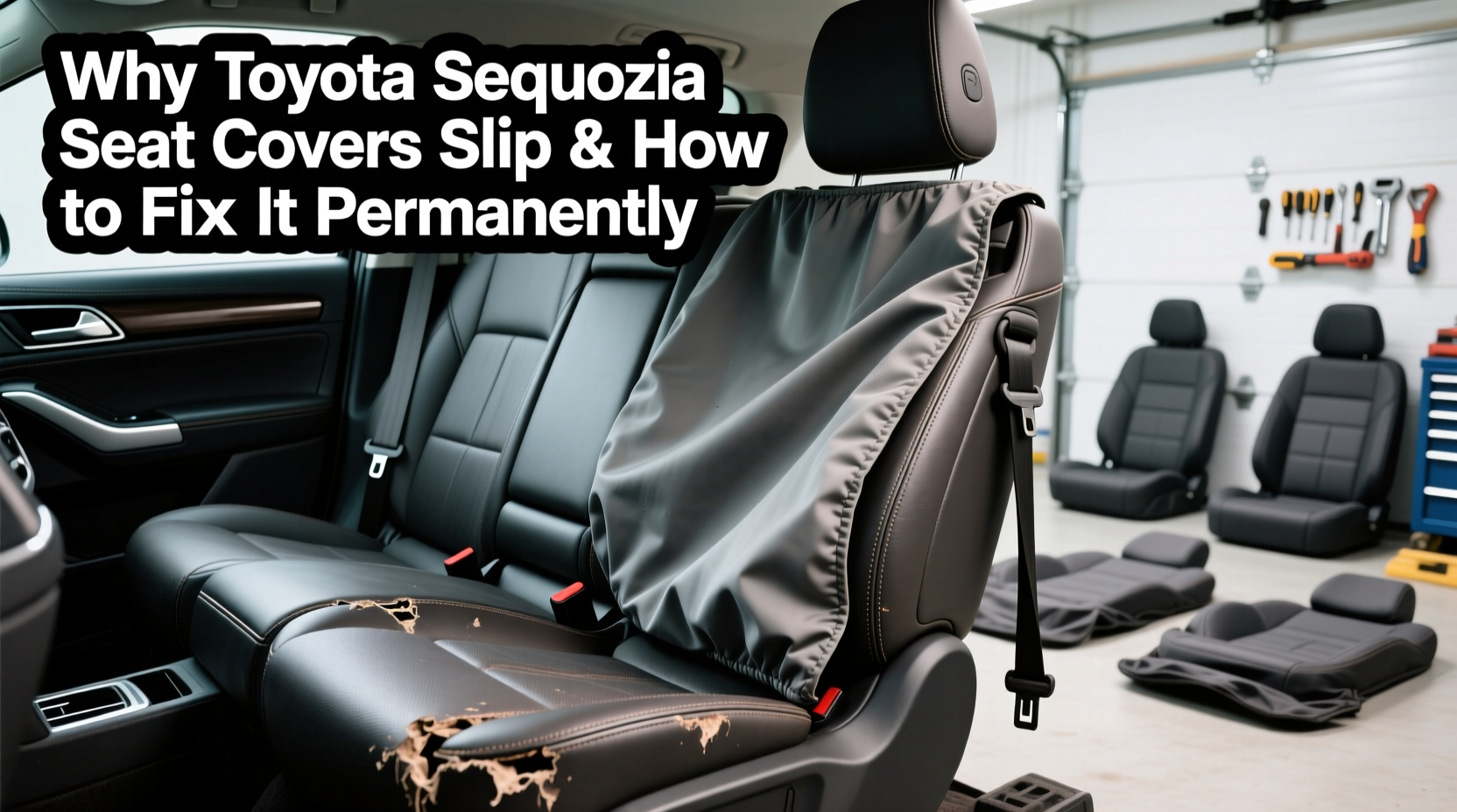 sequoia seat cover slipping issue