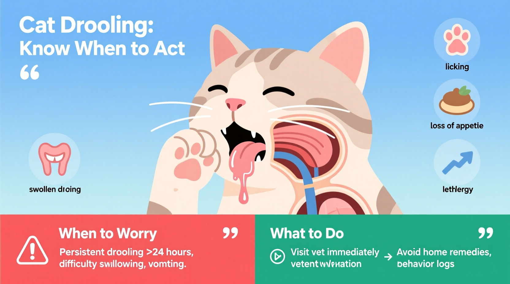 cat drooling excessively causes when to worry and what to do