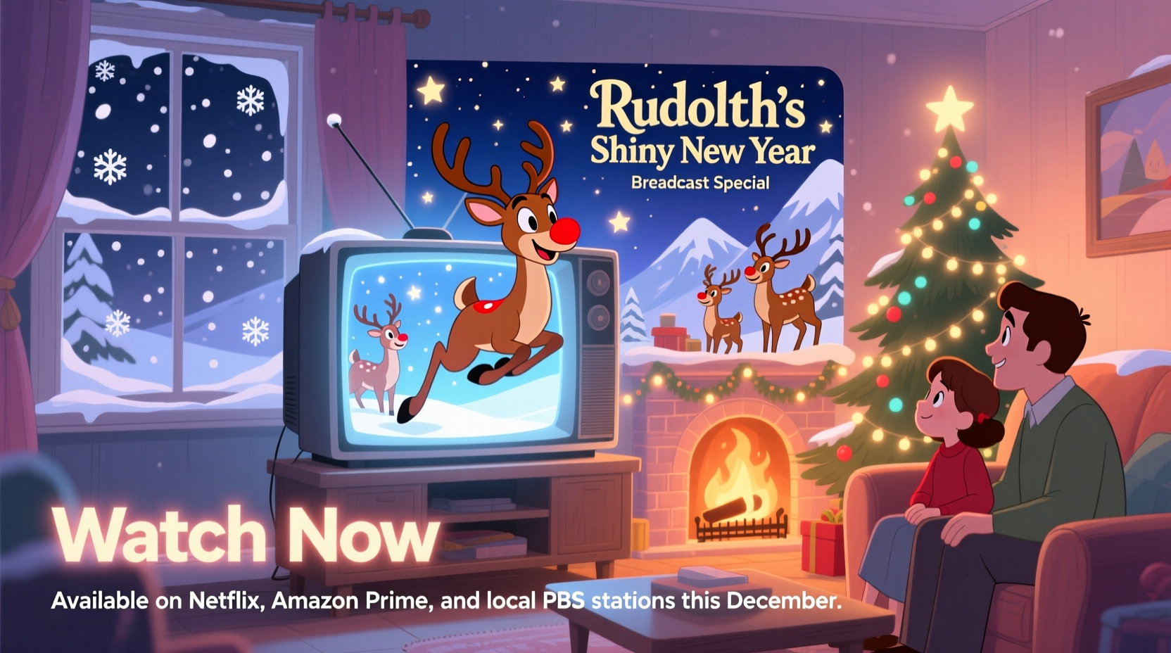 where to watch rudolphs shiny new year