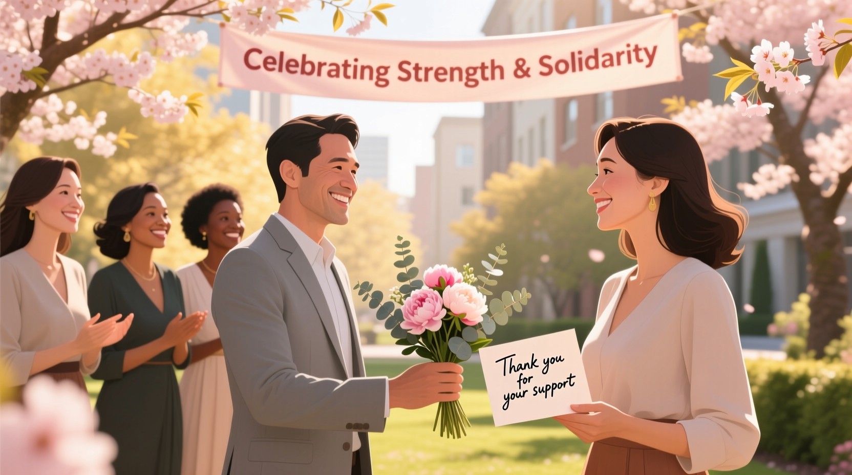 how to thank men on womens day