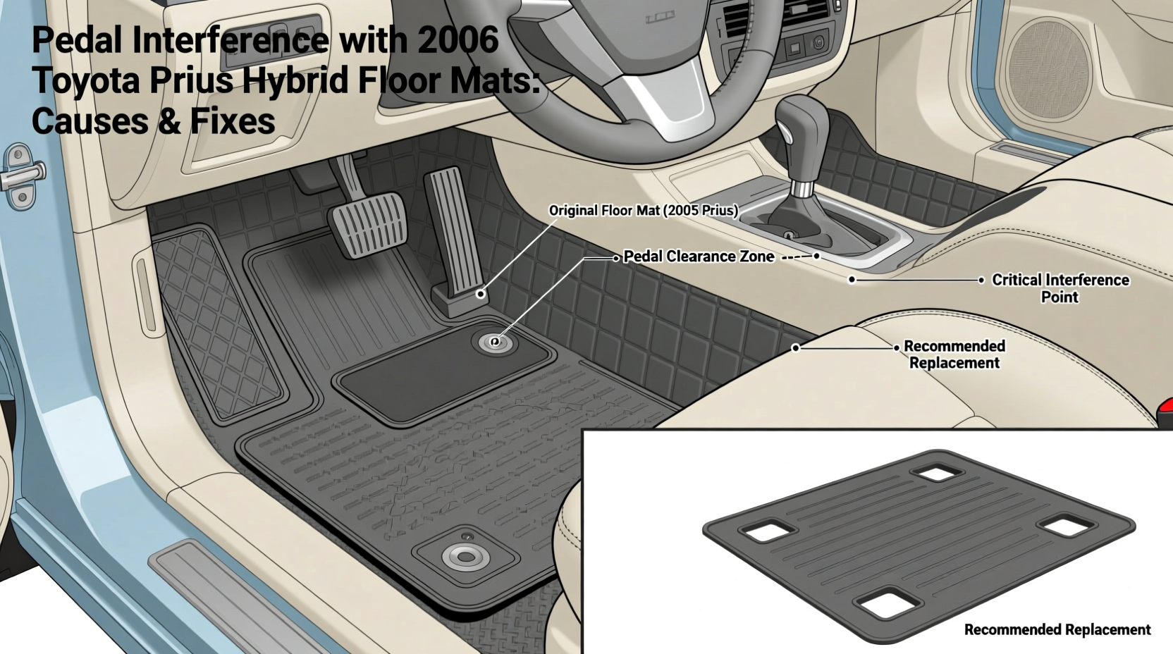 pedal interference 2006 hybrid mats