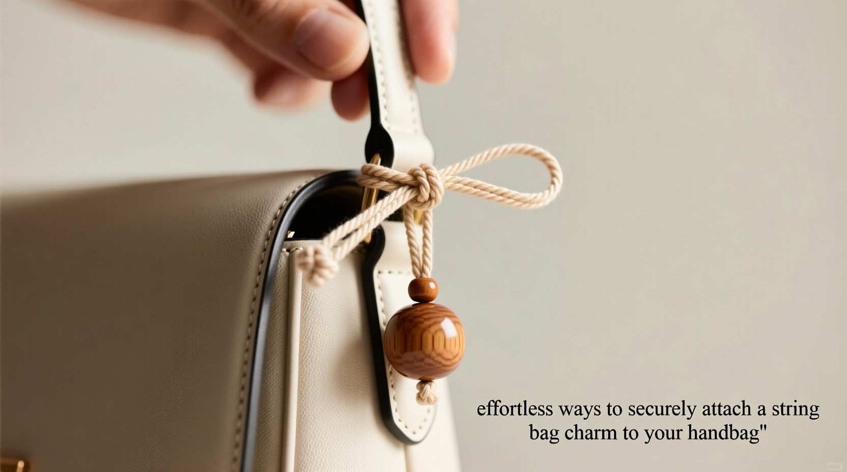 effortless ways to securely attach a string bag charm to your handbag