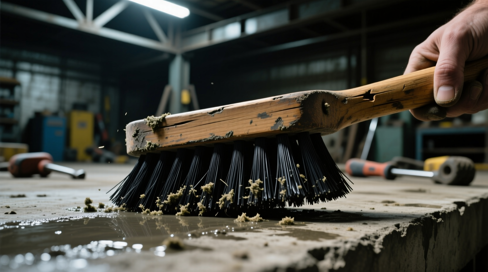 hard bristle scrub brush uses