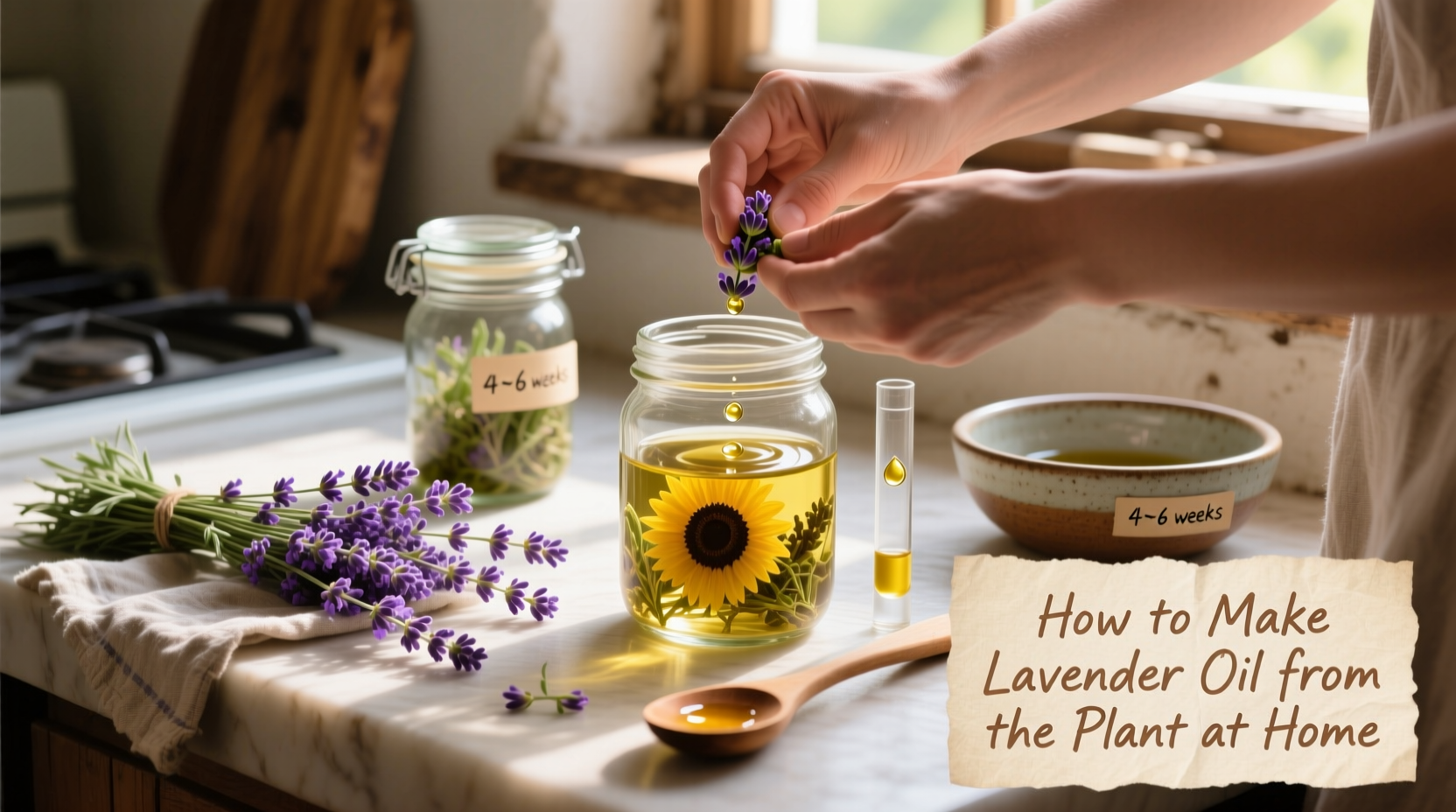 how to make lavender oil from the plant