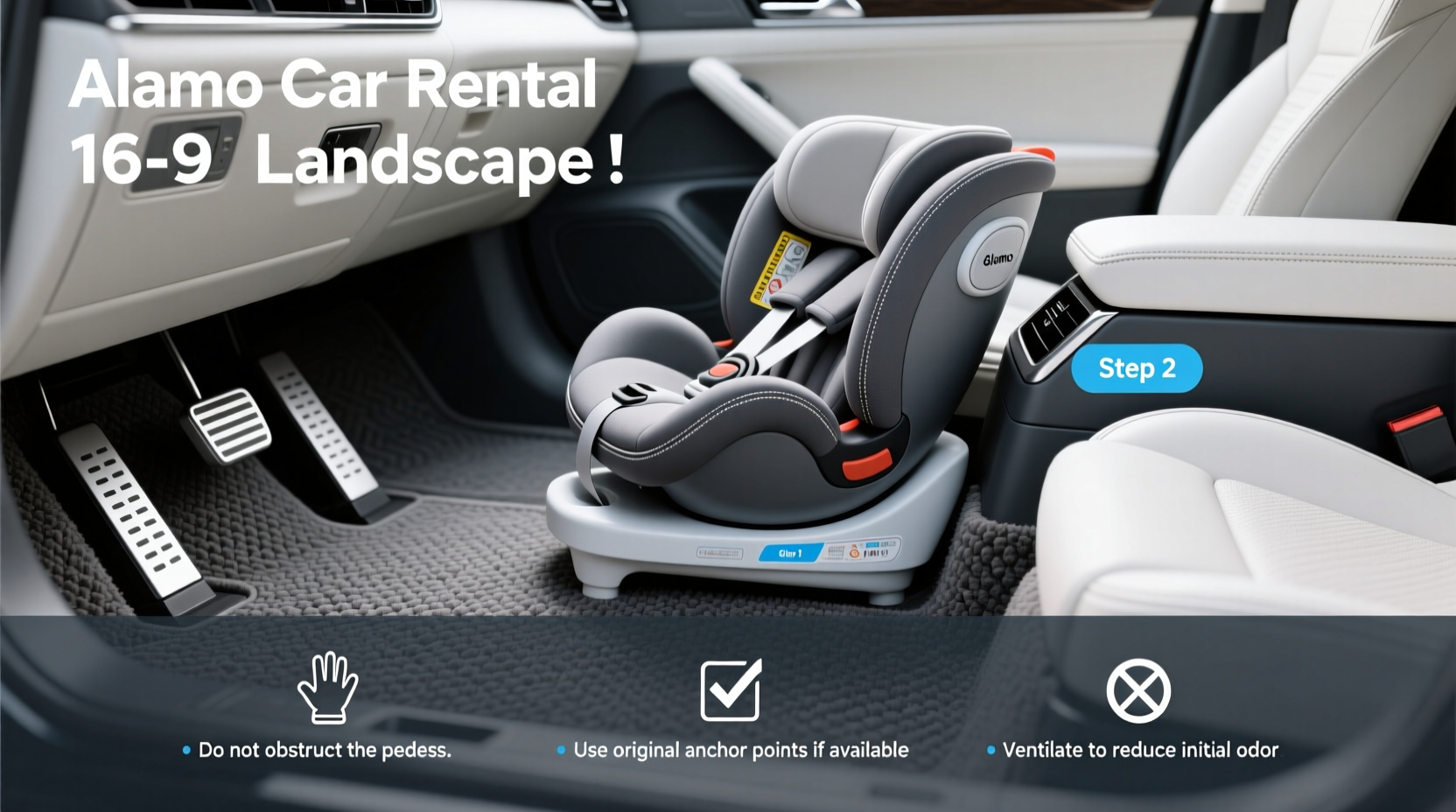 alamo car rental child seat cost