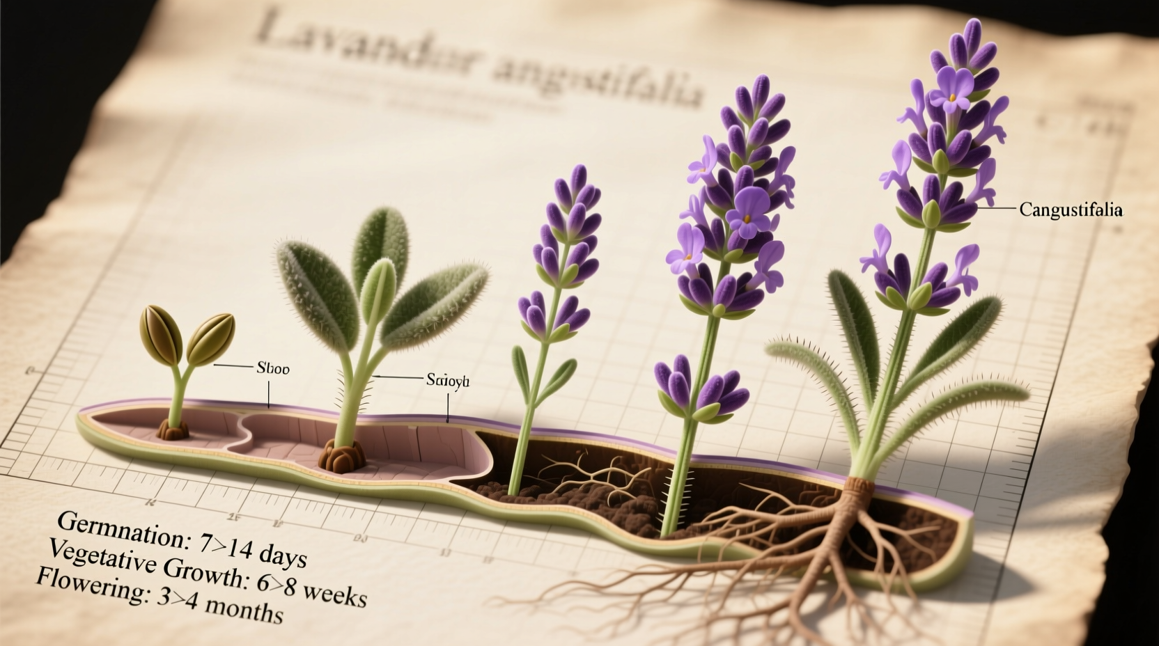 how long does lavender take to grow