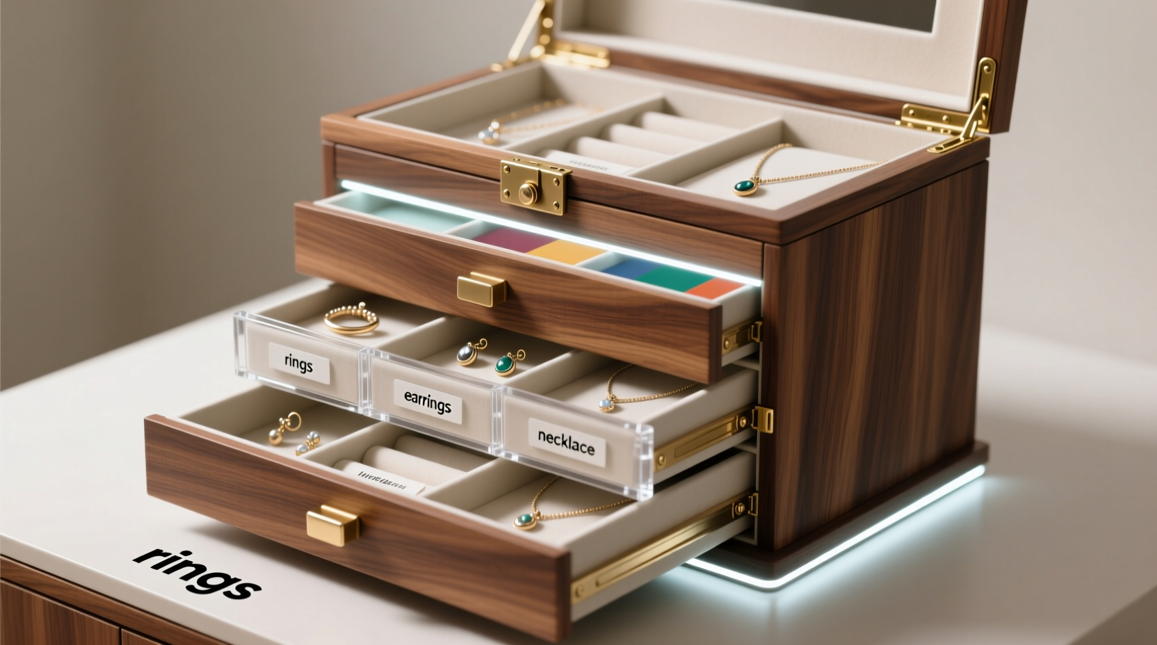 creative strategies to maximize space and accessibility in multi layer jewelry boxes