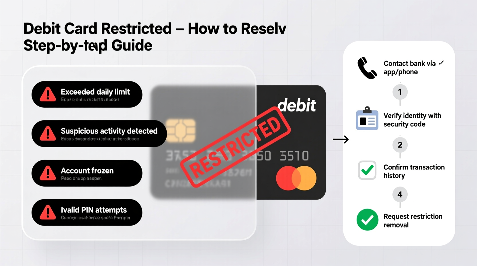 Debit Card Restricted Reasons How To Resolve The Issue