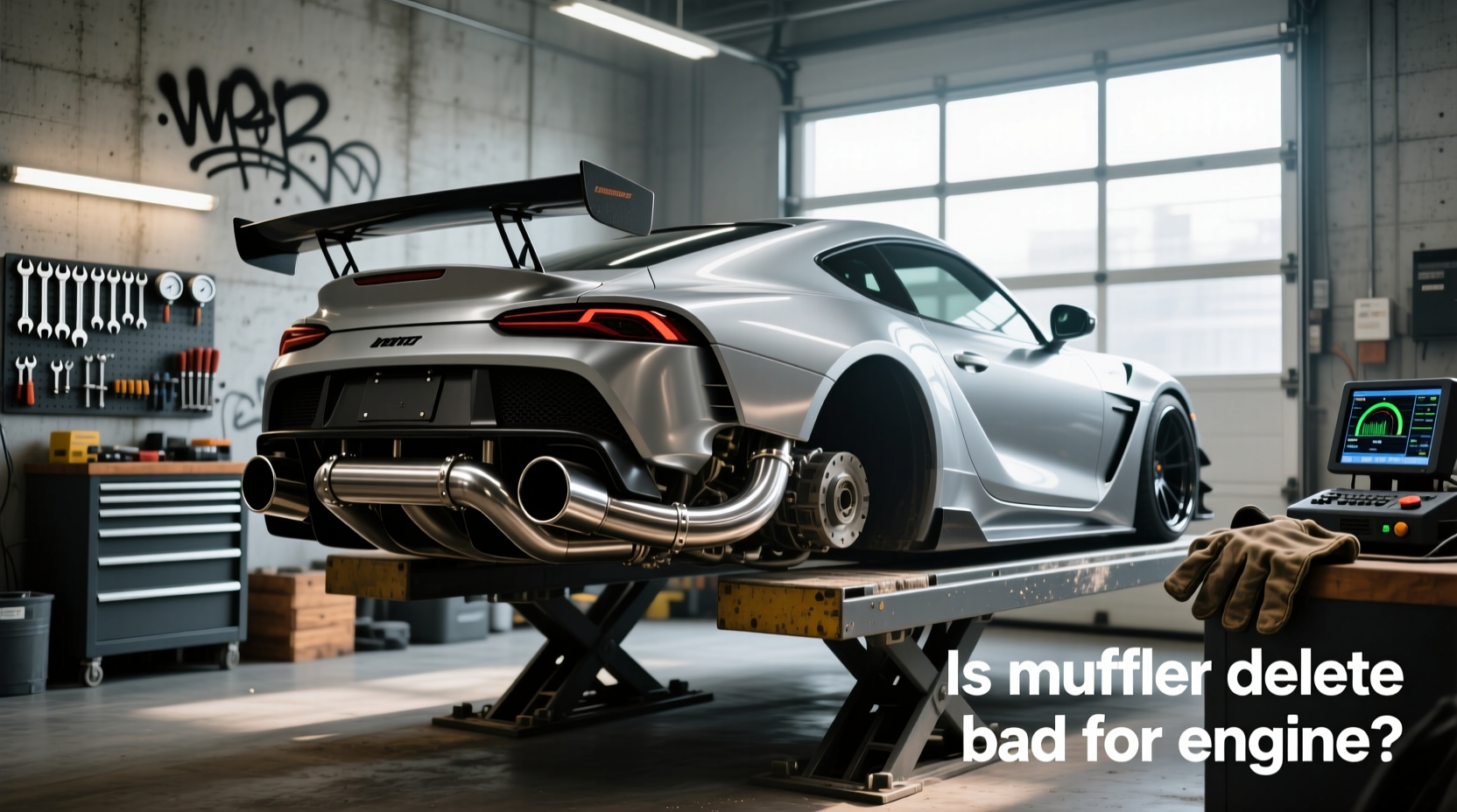 exhaust delete pipe,Is muffler delete bad for engine? buying guide