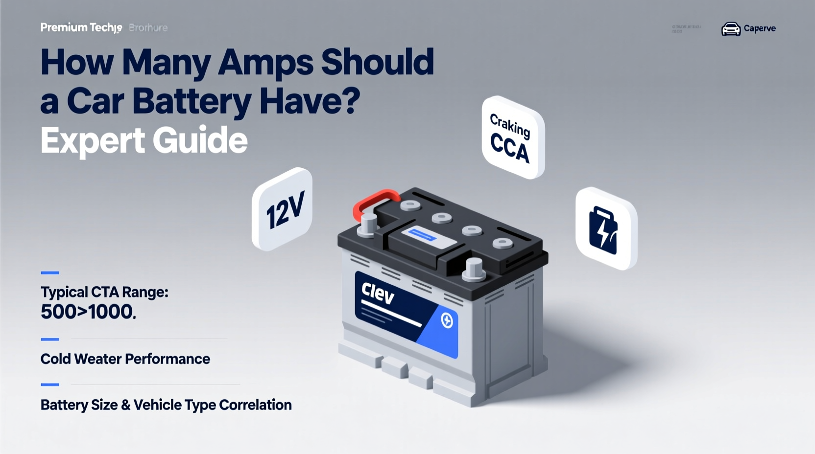 how many amps should a car battery have