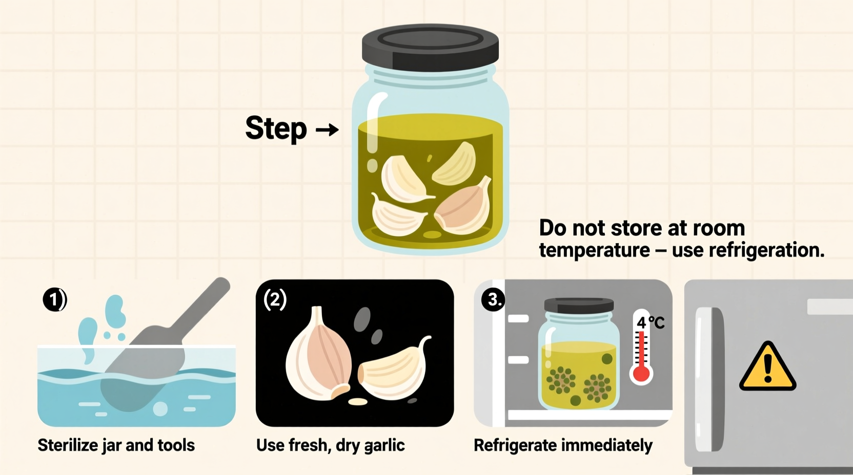 how to preserve garlic in oil