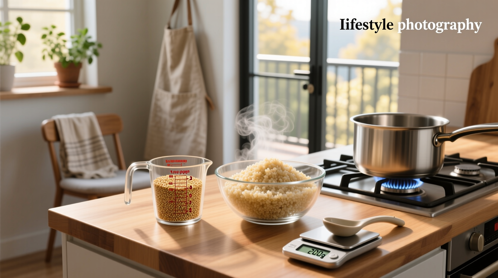 1 cup dry quinoa to cooked yield