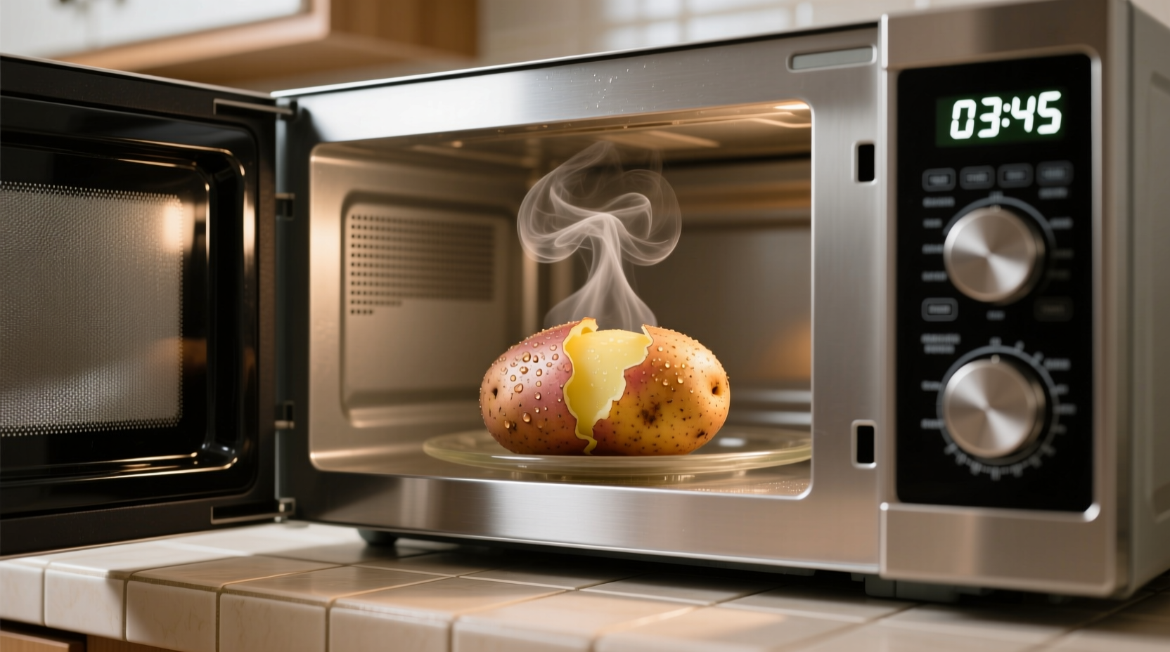 potato in microwave