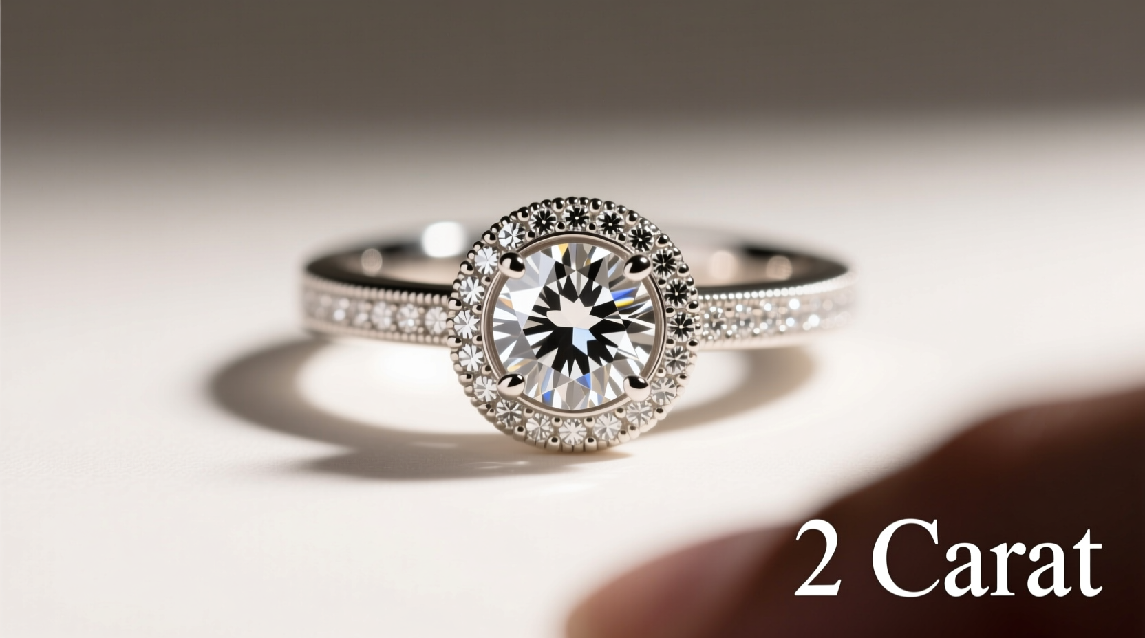 A 2-carat diamond on finger vs. paper vs. real life—here’s how it actually looks