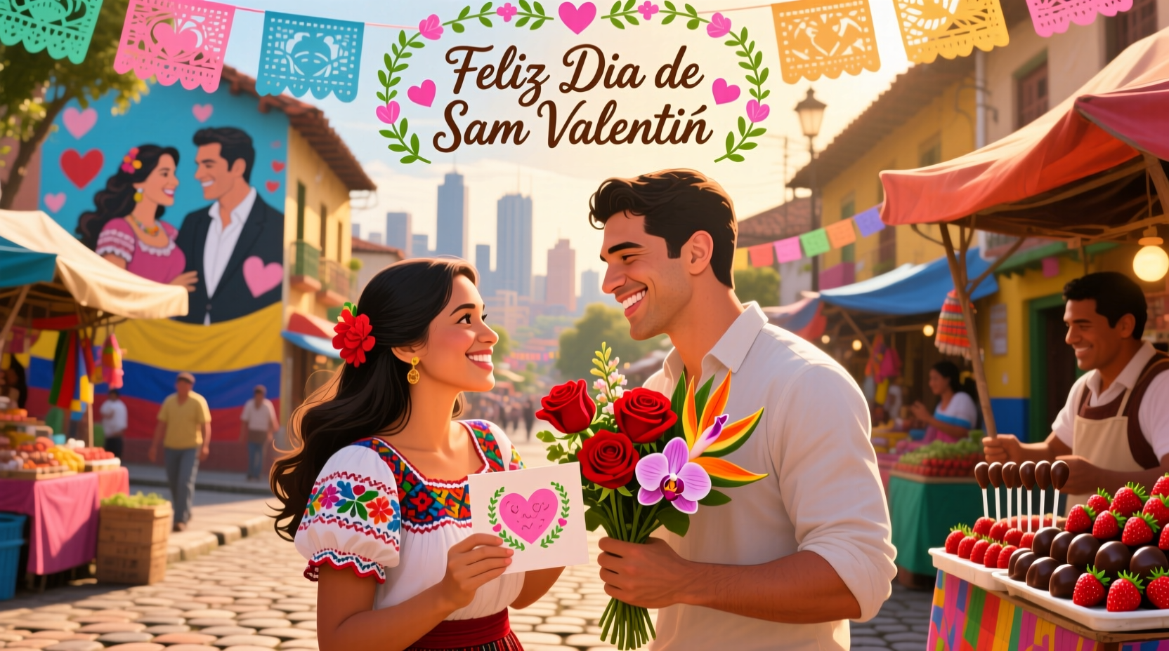 how to say happy valentines day in colombia