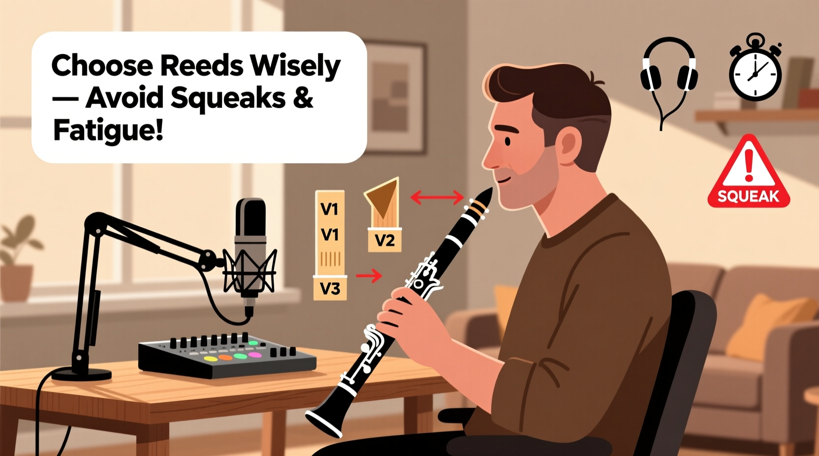 How to Choose the Right Strength and Cut of Clarinet Reed for Beginner Adult Learners (Age 45+) Starting in Home Studio Recording in 2026 — Avoiding Fatigue and Squeaking on First Takes