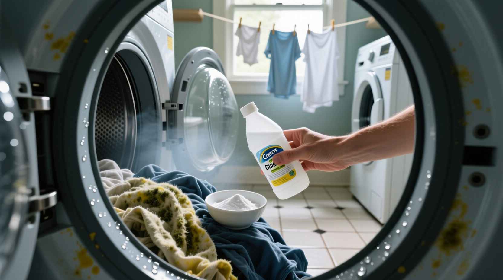 how to get mildew smell out of clothes