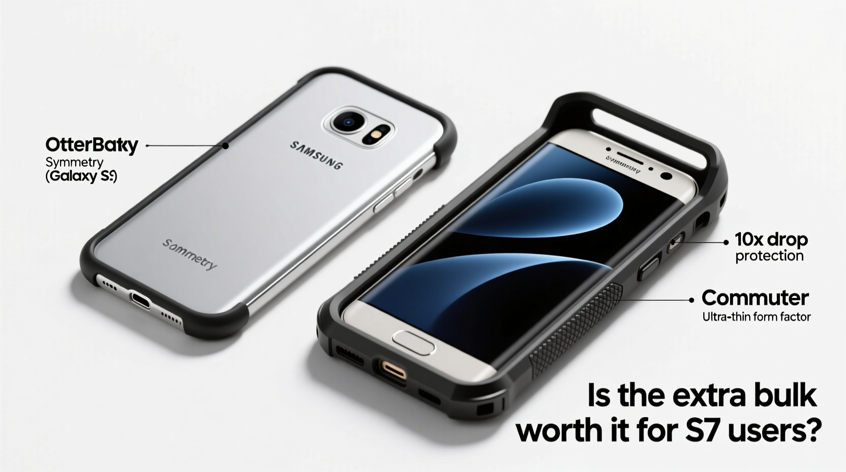 otterbox symmetry vs commuter is the extra bulk of the commuter really worth it for s7 users