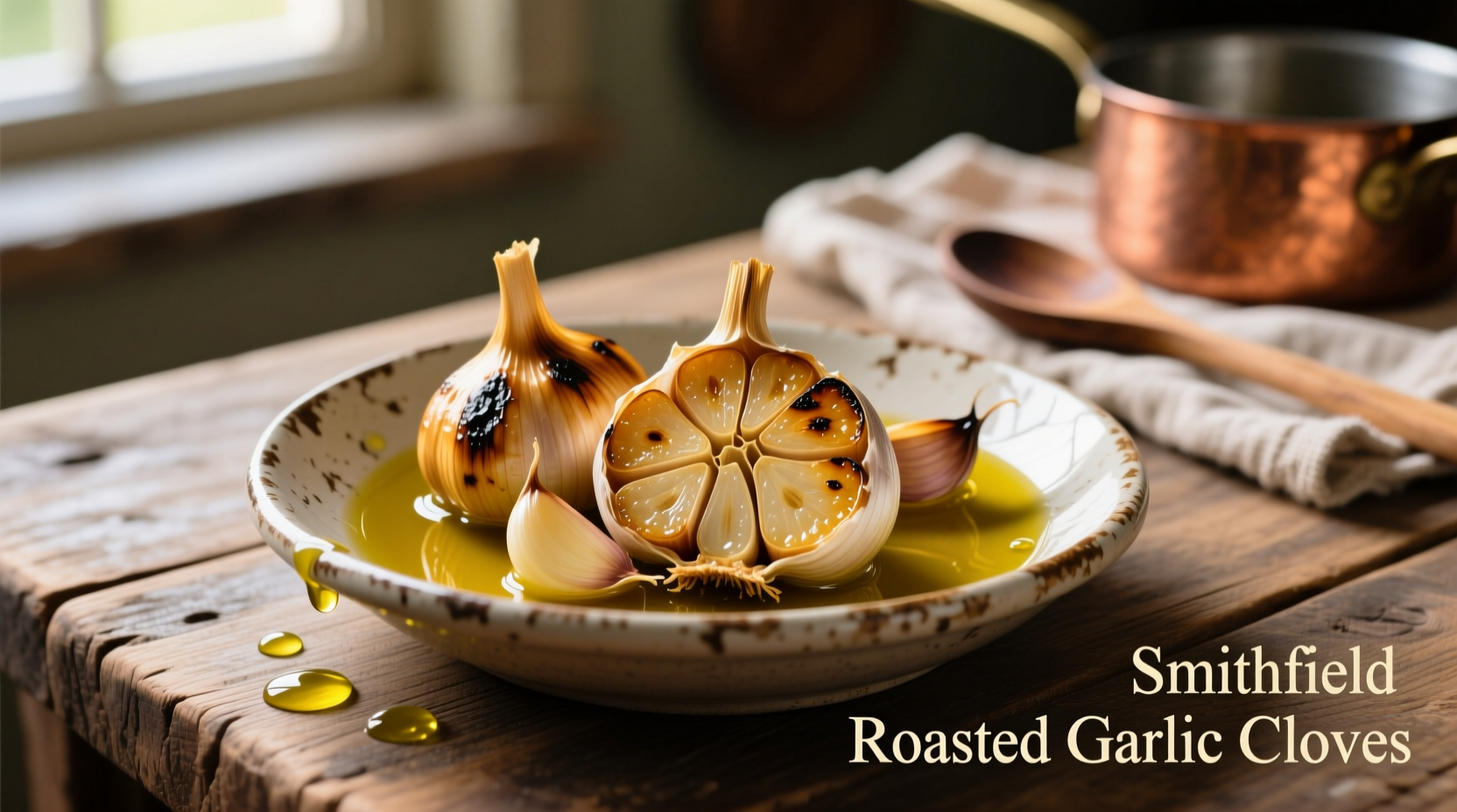 Smithfield roasted garlic cloves in olive oil